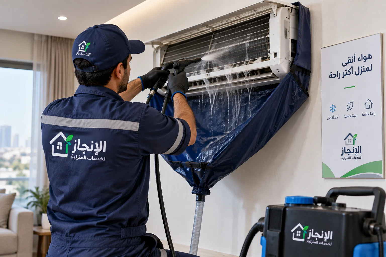 فحص وتنظيف المكيف قبل تشخيص أعطال التبريد